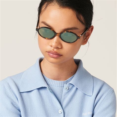 Water Green Lenses Miu Regard Sunglasses .